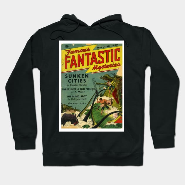 Vintage Comic Cover Hoodie by TRNCreative